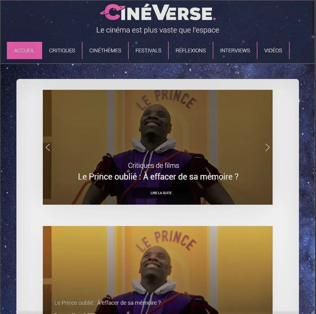 Refonte visuelle Cineverse