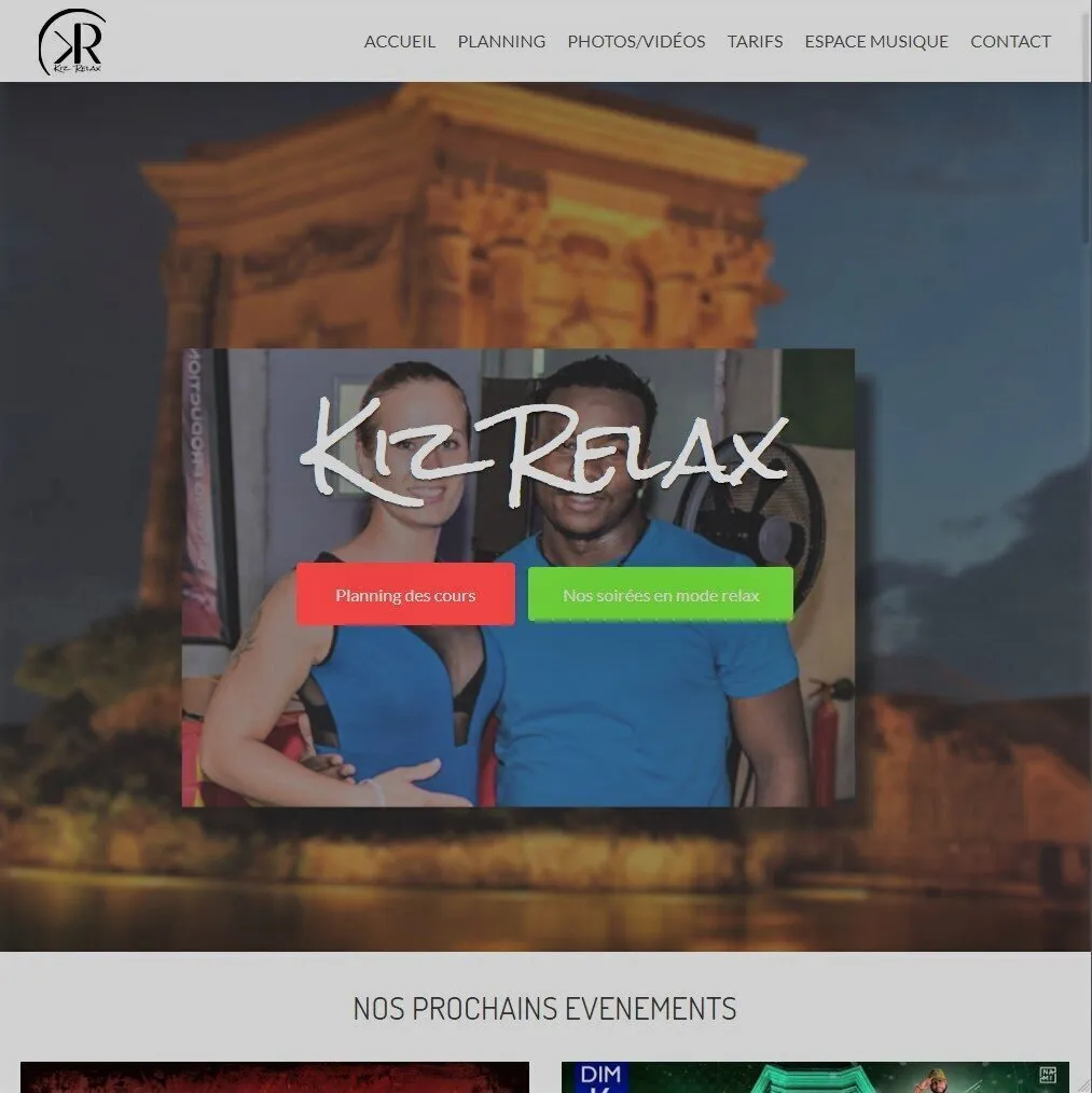 Création du site KizRelax